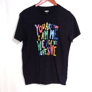 Old Navy Black Pride Tshirt Size Small